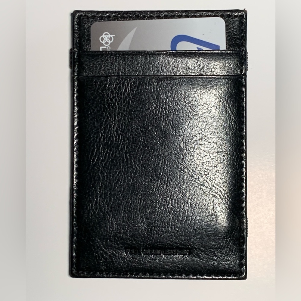 Pitt Wallet | Card Holder ~ Black Leather ~ University of Pittsburgh - Picture 3 of 7
